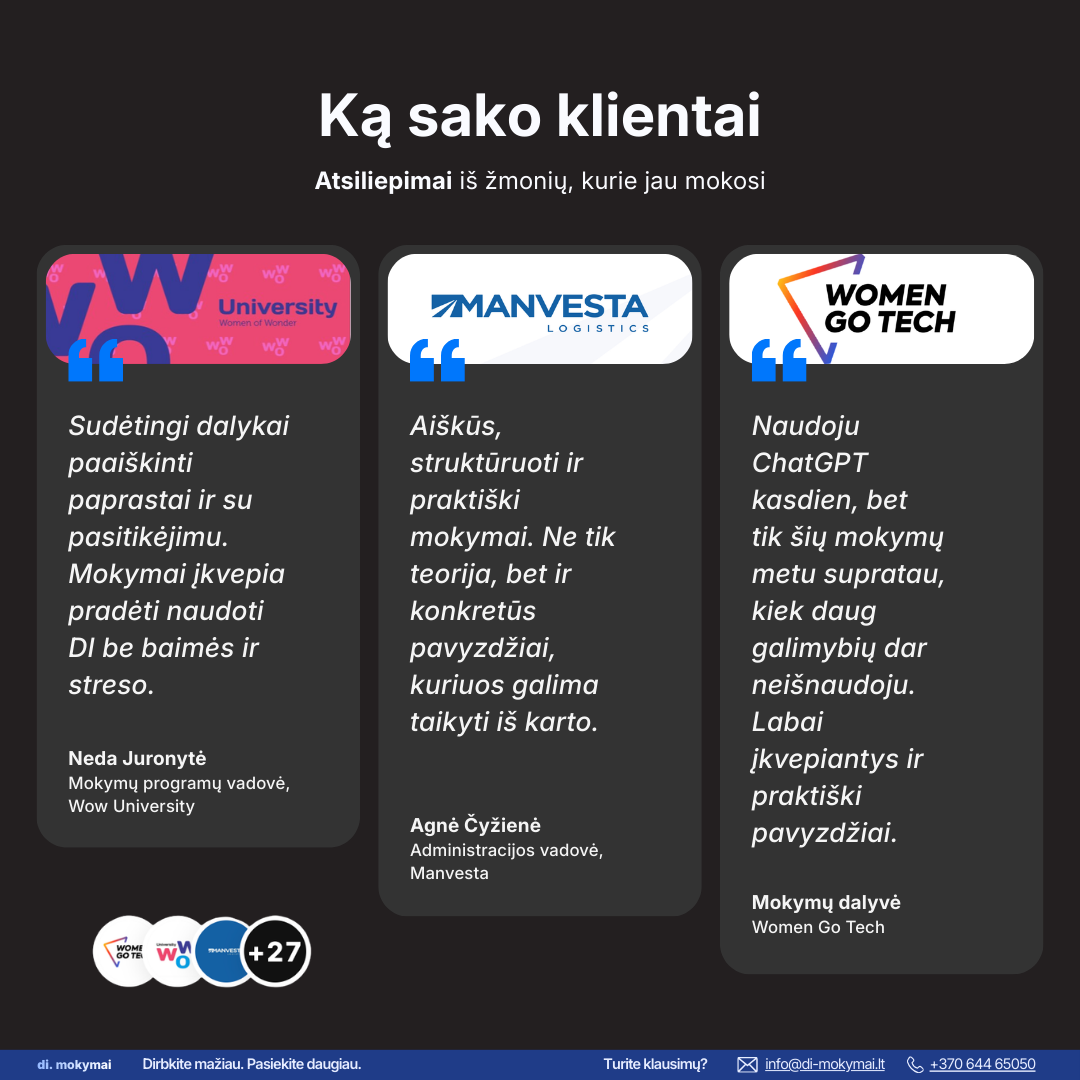 Dirbtinis intelektas darbui ir asmeniniam tobulėjimui