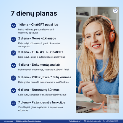 7 dienų praktinis ChatGPT iššūkis