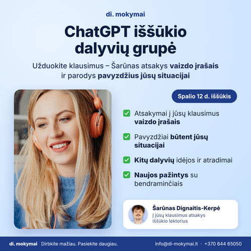 ChatGPT iššūkio dalyvių grupė | Spalio 12 d.