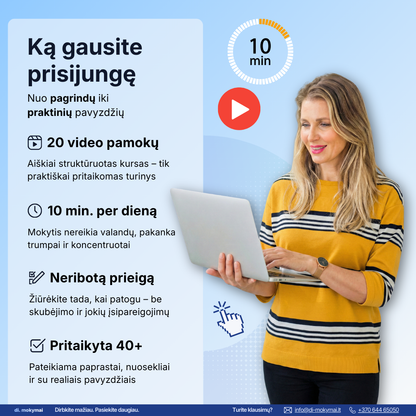 Dirbtinis intelektas darbui ir asmeniniam tobulėjimui